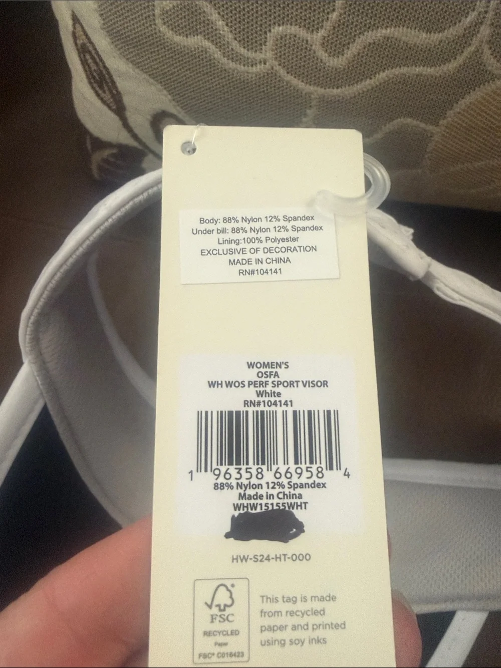 WALTER HAGEN NWT ladies white perforated sun visor